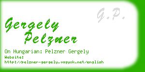 gergely pelzner business card